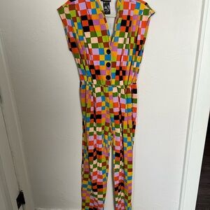 Nooworks Multicolor Checkered Jumpsuit